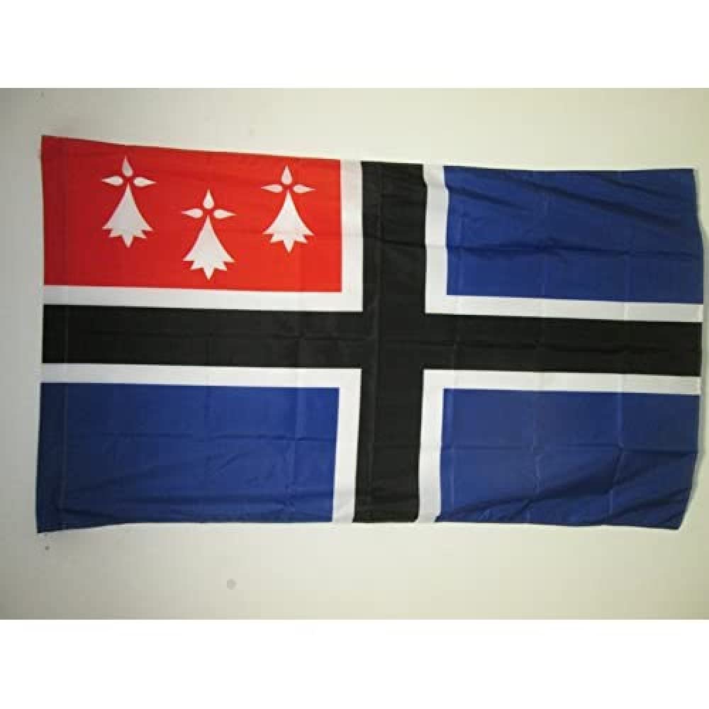 AZ FLAG - Pays de Saint-Malo Flag - 2x3 Ft - Bro Sant-Maloù Banner with Sleeve - 100% Polyester - Fade Resistant - Vivid Colors - 2' x 3' Feet - 90x60 Cm