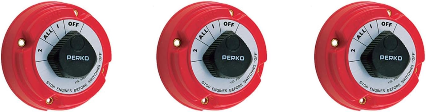Perko 8501DP Battery Selector Switches (Тhree Pаck)