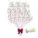 Suyisy 20 Pack Rose Gold Confetti Balloons 12