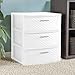 Sterilite 3 Drawer Wide Weave Tower, White - 2 Pack
