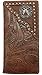 Pistole Mens Wallet Western Bifold Check Book Style W030-16 Brown