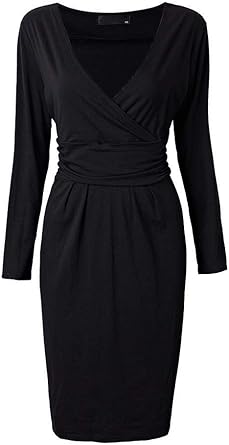 black bodycon work dress