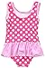 Attraco Baby Girls One Piece Skirt Swimsuit Toddler Swimwear Polka Dot Ruffle