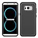Samsung Galaxy S8 Case, Laxier Lightweight Slim Thin Soft Silicone + Hard PC Plastic Dual Layer Rubber Bumper Protective Phone Cover (just for the regular size S 8, not fit S 8 plus)(black)