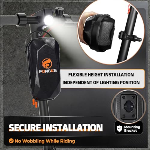 FONGKE E Scooter Lock with Bag, Handcuff Lock, Lock for E Scooter, Bicycle Lock High Security, Chain Lock Bicycle Anti-Theft, Fire-Hardened Steel, Ideal for Scooter/Bicycle