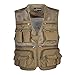 Ziker Men's Mesh Breathable Openwork Camouflage Journalist Photographer Fishing Vest Waistcoat Jacket Coat