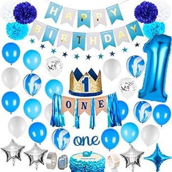 1st Birthday Highchair Banner Decorations Happy Birthday Banner