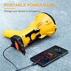 YIERBLUE Rechargeable Spotlight Flashlight 120000