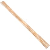 Yardwe 20 Pcs Bamboo Kite Sticks, Flexible Lightweight Wooden Dowels for Kite Making, Stability, Ideal for Outdoor Fun