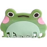 Novelty Small Green Frog Hair Clip,Acetate Hair Claw,Small Hair Clips for Women