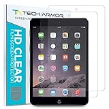 iPad Mini Screen Protector, Tech Armor High Definition HD-Clear Apple iPad Mini 1 / 2 / 3 Film Screen Protector [3-Pack]