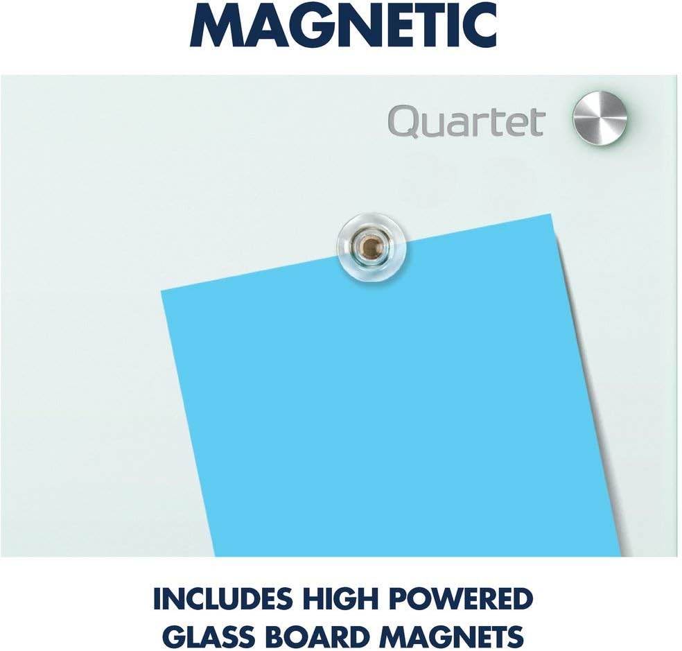 Quartet Glass Whiteboard, Magnetic Dry Erase White Board, 6' x 4', White Surface, Infinity (G7248W) : Office Products