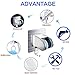 Adhesive Shower Head Holder With Hanging Hook,Handheld Shower Head Bracket Bidet Shattaf Spray Adjustable Handheld Shower Head Wall Mount Showerheads Holder With Adhesive 3M Stick Disc