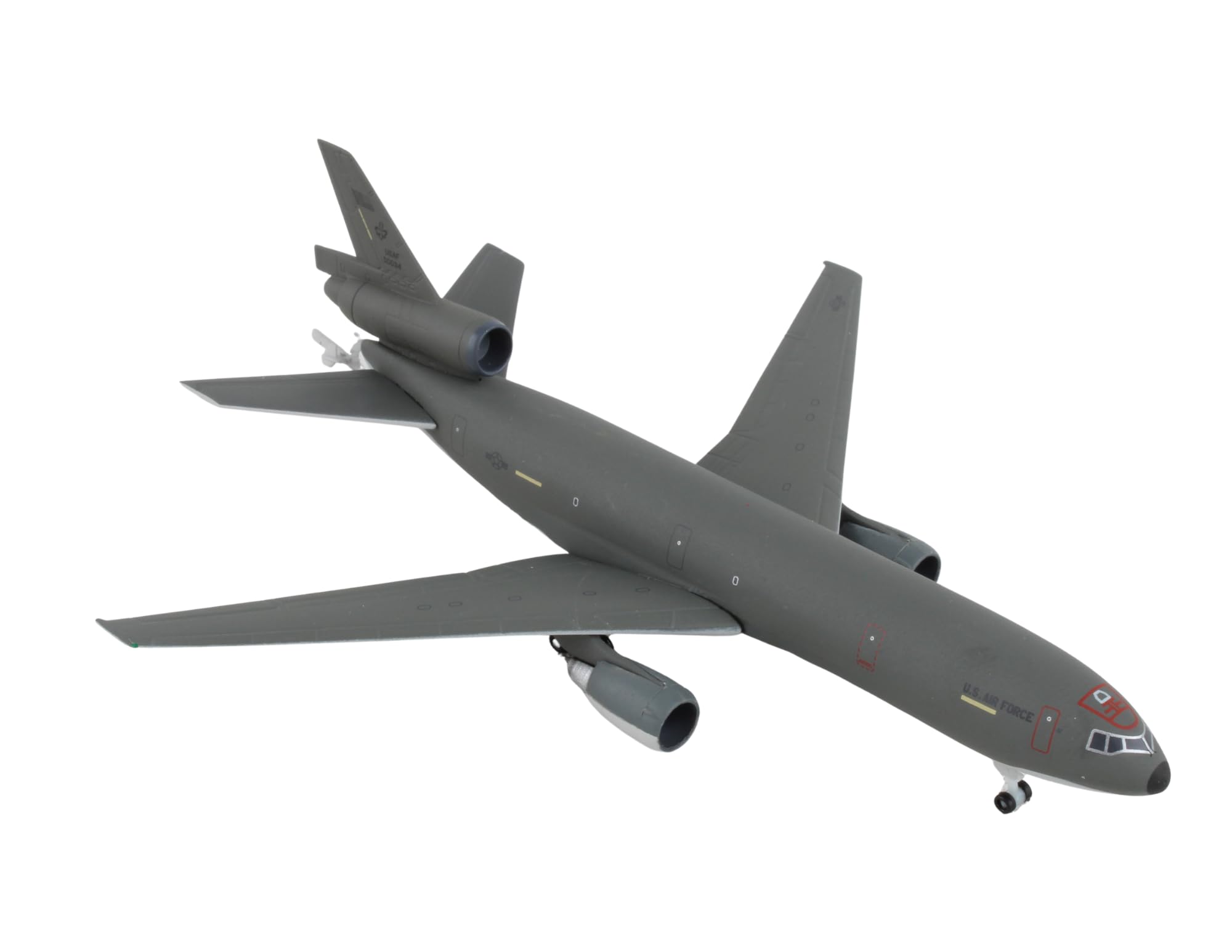 Herpa Model aircraft U.S. Air Force Mcdonnell Douglas KC-10A Louisiana Yard Dog Scale 1:500, Model Making Aircraft, Aircraft Model for Collectors, Miniature Decoration, Aviator without Metal Base