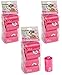 360 Count(24 Roll) ZippyPaws Pink Scented Dog Poop Waste Pick-Up Bags on Rolls - (3 Packages Each 120-count/8 Rolls)