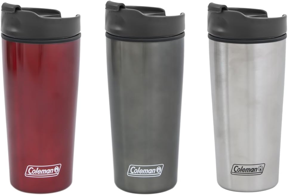 Coleman Stainless Steel/Polypropylene Travel Mug, 16Ounce