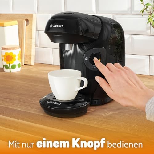 Tassimo Style friendly Kapselmaschine TAS112E, über 70 Getränke, geeignet für alle Tassen, vollautomatisch, nachhaltig, platzsparend, 1400 W, schwarz