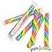 Sweet Spindles Mini Hard Candy Sticks - 50-Piece Jar (Rainbow)