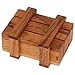 Bits and Pieces-Wooden Magic Money Holder Gift Box Brainteaser-Brainteaser, Fun Money Puzzle Box - Money Holder Box Measures 1-7/8