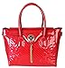 Rimen & Co. Shiny Patent PU Leather Floral Print Tote Womens Purse Handbag LP-2508 LP-2528 LP-2526