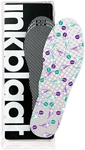 Inkblaat Odor Fighting Insoles – 24 Designs - Quirky, Fashion, Eco-Friendly Shoe Inserts – Large – Angrier Birds