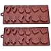 Dxg 2 Pack Silicone Christmas Chocolate Molds, Cake Candy Jelly Ice Tray Mould, Coffee