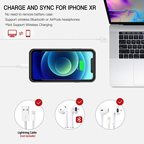 BOPPS Battery Case for iPhone XR, 6000mAh Portable Charging Case for