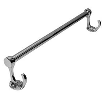 SBD Fancy Chrome Finish Towel Rod with Hook (Blue and Black, 24-inch)