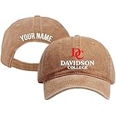 R and R Imports Davidson College Personalized College Dad Hat – Officially Licensed Baseball Cap