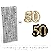 Adult 50th Birthday - Gold - Paper Straw Decor - Birthday Party Striped Decorative Straws - Set of 24