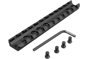 HIGOO Low Profile Top Rail Picatinny/Weaver Scope Mount 11 Slots for Marlin Lever Action with Wrench