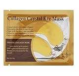 ULAKY Crystal 24K Gold Powder Gel Collagen Eye Masks Sheet Beauty,10 Pcs