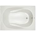 PROFLO PFS6042A Lansford 60" x 42" Drop In Acrylic Soaking Tub with Reversible Drain and Overflow - White