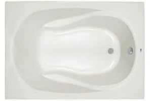 PROFLO PFS6042A Lansford 60" x 42" Drop In Acrylic Soaking Tub with Reversible Drain and Overflow - White