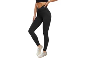 TNNZEET High Waisted Leggings for Women - No See Through Tummy Control Cycling Workout Yoga Pants with Pockets Reg & Plus