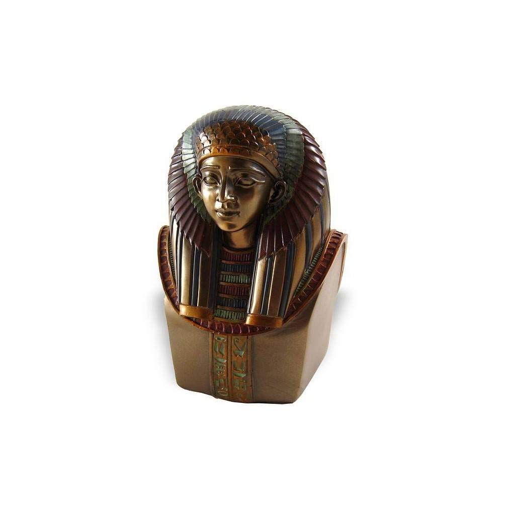 lachineuse - Scorpion King Bust 11.5 cm - Egyptian Decoration - Statue Decoration Antique Egypt - Figurine Statue God - Egyptian Pharaoh Bronze Bust - Original Gift Idea Home Decor — image 1