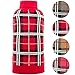 PUPTECK Dog Sweaters for Large Medium Small Dogs - Fall Classic Plaid Style Puppy Holiday Winter Coat Clothes for Female Girl Male Boy Warm