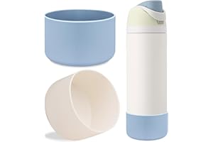 LUCKINEE 2Pcs Silicone Boot Sleeve for Owala Water Bottle FreeSip Twist and Flip Protective Silicone Bottom Base Bumper for Owala Flask Water Bottle BPA Free, Anti-Slip