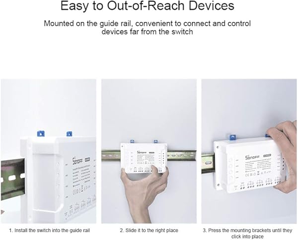 OWSOO 2PCS Interruptor WiFi Temporizacin Control Remoto de App 3 Modos de Trabajo 4CH R3Pro R3 ITEAD RF 433MHz 4 Gang Compatible con Amazon Alexa y Google HomeNest Smart Home