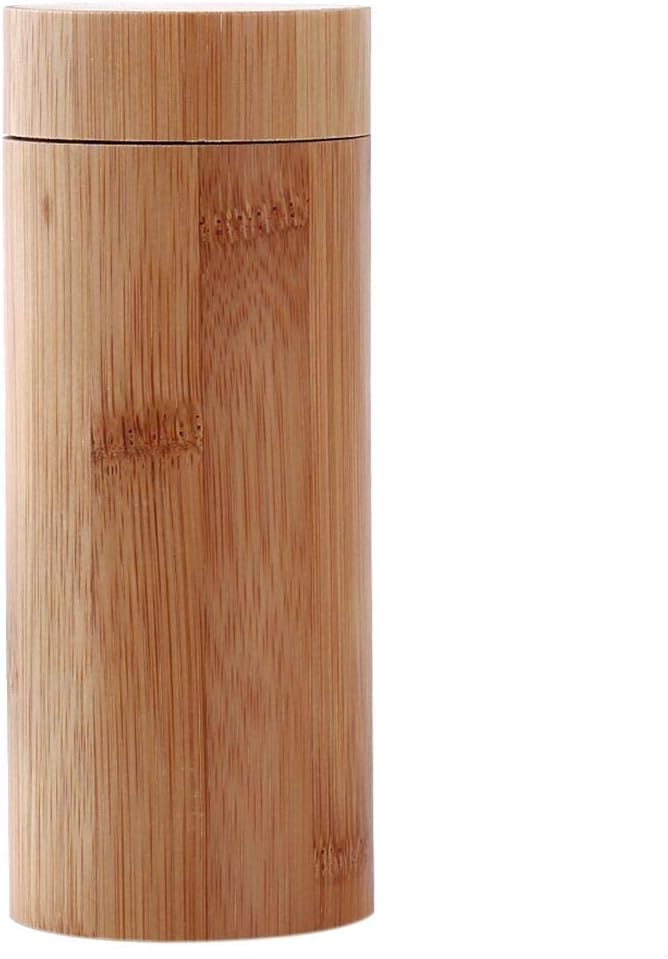 Dolland Original Round Bamboo Sunglasses Case Spectacle Glasses Box Wooden Storage Container