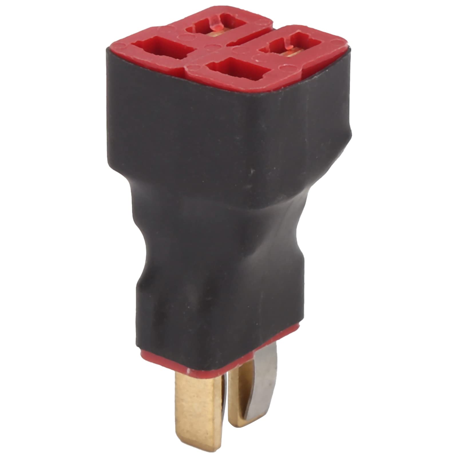 T Plug Connector, T Plug Parallel Adapter Connector 1 Male to 2 Female T Plug Parallel Connector Expandedable Adapter Cable for RC Car Airplane Ship Model Lipo Battery Control Part