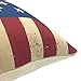 YOUR SMILE Independence Day Cotton Linen Square Decorative Throw Pillow Case Cushion Cover 18x18 Inch,American Flag