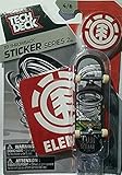 2016 Tech Deck TD Throwback STICKER Series 2 [4/6] - Element Tom Schaar Design Finger Skateboard with Display Stand