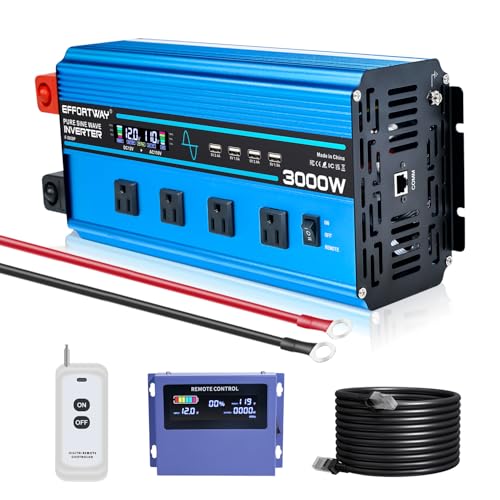 EFFORTWAY 3000W Pure Sine Wave Inverter