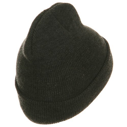 Youth Knit Cuff Beanie - Charcoal
