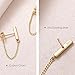 Hypoallergenic Earrings 14K Gold Plated Earrings Dangle Earrings for Women Drop Earrings Huggie Dainty Hoop Earrings (Gold)