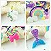 ANPHNIE Slime Charms Beads Supplies Set (2018 New) 30pcs Craft Buttons Assorted Mermaid Tail Rainbow Lollipop Animals Resin Flatback for Craft Making, Ornament Scrapbooking DIY Crafts