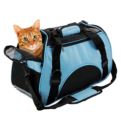 Bencmate Soft Sided Pet Carrier ，Airline Approved Pet Travel Bags for