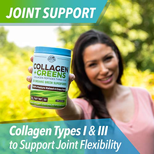 Country Farms Collagen + Greens Dietary Supplement, Energizing Superfoods, 10.6 oz, 30 Servings