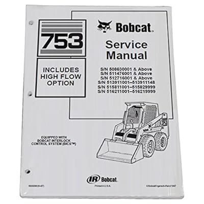 Buy Bobcat Skid Steer Loader 753 753h Workshop Repair Service Manual Book Manufacturer Part Number Mpn Online In Georgia B086pv1yr1
